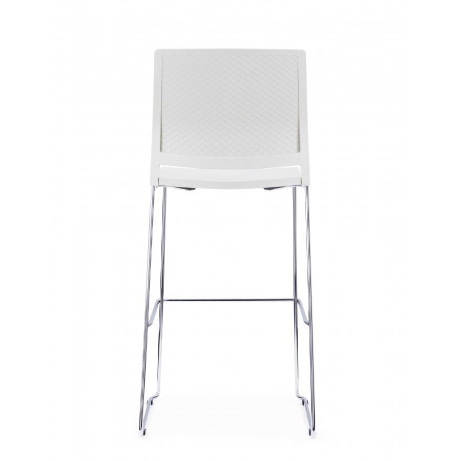 Verse Shell Skid Base Bar Stool